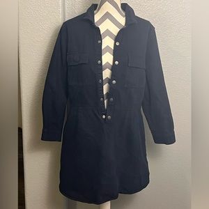 Lucky brand Jean corduroy button down dress XL mini